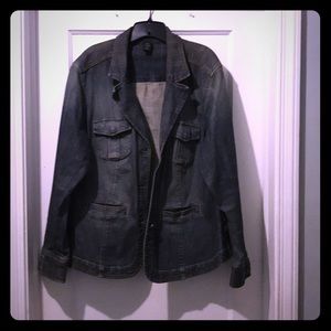 Lane Bryant dark denim jacket